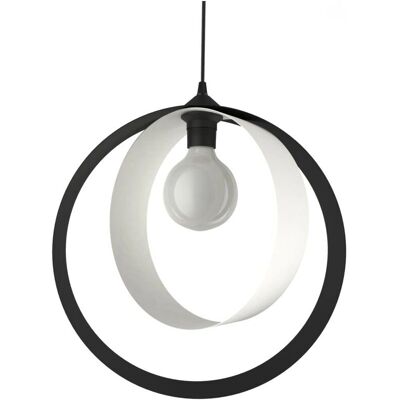 Lumicom Nucleo Lampada da Soffitto - Metallo, Nero/Bianco, 40cm Lumicom Nucleo Lampada da Soffitto - Metallo, Nero/Bianco, 40cm