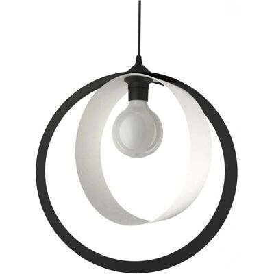 Lumicom Nucleo Lampada Sospesa - Max 42W, Metallo, Nero/Grigio, 40cm Lumicom Nucleo Lampada Sospesa - Max 42W, Metallo, Nero/Grigio, 40cm