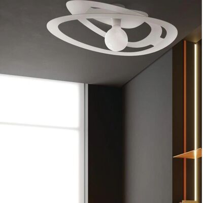 Lumicom Dilate Lampada a Soffitto in Metallo - 40cm, Bianco Opaco Lumicom Dilate Lampada a Soffitto in Metallo - 40cm, Bianco Opaco