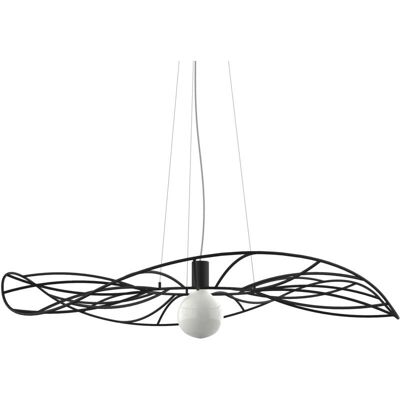 LUMICOM Musa Lámpara Colgante - E27, 42W, Metal, Cuero de vaca rojo LUMICOM Musa Lámpara Colgante - E27, 42W, Metal, Cuero de vaca rojo