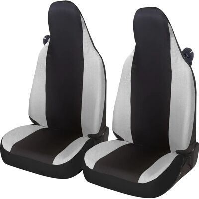 Lupexshop - Frontsitzbezug Paar - Italienisch hergestellt - Smart W450,W451,W453 - Schwarz Hellgrau Lupexshop - Frontsitzbezug Paar - Italienisch hergestellt - Smart W450,W451,W453 - Schwarz Hellgrau