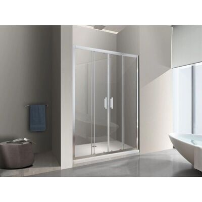 Puerta de Ducha Nala - 138-143cm de Cristal Reversible 4 Paneles Puerta de Ducha Nala - 138-143cm de Cristal Reversible 4 Paneles