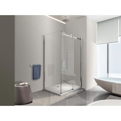 Cabina de Ducha Nala - Vidrio de Seguridad 8 mm - Diseño Reversible - Ducha Cabina de Ducha Nala - Vidrio de Seguridad 8 mm - Diseño Reversible - Ducha