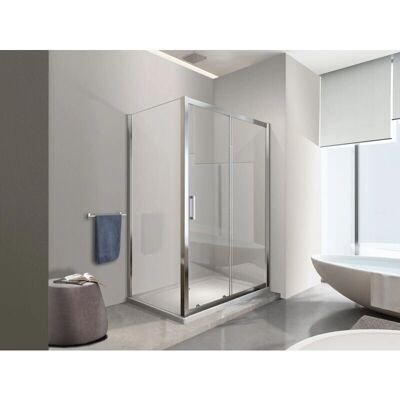 Cabina de Ducha Nala - Vidrio templado 6mm - Puerta corredera - Reversible - Tipo de ducha Cabina de Ducha Nala - Vidrio templado 6mm - Puerta corredera - Reversible - Tipo de ducha