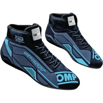 OMP SPORT Blue/Black Racing Ankle Boots - Racing Ankle Boots OMP SPORT Blue/Black Racing Ankle Boots - Racing Ankle Boots