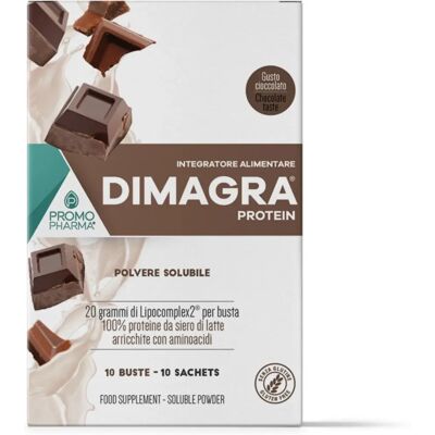 Promopharma Dimagra Protein - Integratore proteico - 10 bustine Promopharma Dimagra Protein - Integratore proteico - 10 bustine