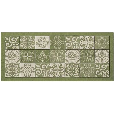 BIANCHERIAWEB - Tappeto cucina antiscivolo - Verde - 55x140 cm - Kitchen rug BIANCHERIAWEB - Tappeto cucina antiscivolo - Verde - 55x140 cm - Kitchen rug