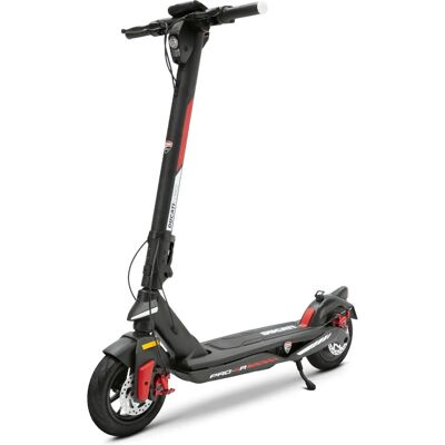 Trottinette électrique Ducati Pro-IIIR en magnésium - Fonctionnalités de sécurité - Publicité Trottinette électrique Ducati Pro-IIIR en magnésium - Fonctionnalités de sécurité - Publicité
