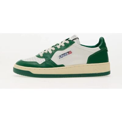 Autry Medalist Low Sneakers - Leder, Grün & Weiß - Low-top Autry Medalist Low Sneakers - Leder, Grün & Weiß - Low-top