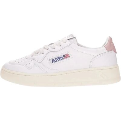 Autry WLL16-WP MEDALIS Scarpe Basse Bianco Rosa - Sneakers Autry WLL16-WP MEDALIS Scarpe Basse Bianco Rosa - Sneakers