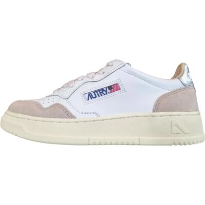 Sneakers Autry Medallist Low - Design Vintage - Traspiranti - Pelle e Camoscio - Bianco Sneakers Autry Medallist Low - Design Vintage - Traspiranti - Pelle e Camoscio - Bianco