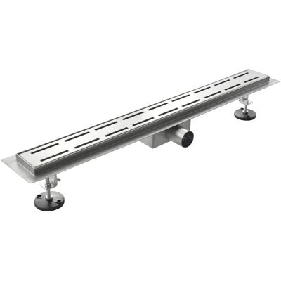Idralite Canalina di scarico a pavimento - Acciaio Inox mod. Line 80x7 cm Idralite Canalina di scarico a pavimento - Acciaio Inox mod. Line 80x7 cm