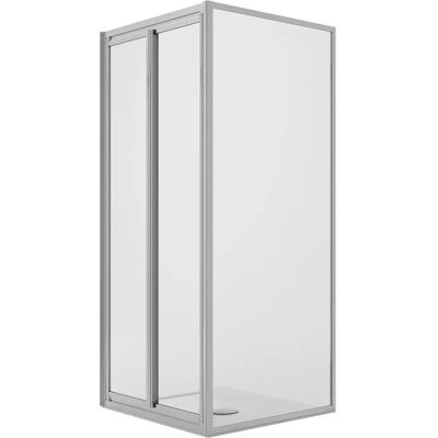 Idralite West Mampara de Ducha - 75x100cm, Cristal Transparente Idralite West Mampara de Ducha - 75x100cm, Cristal Transparente