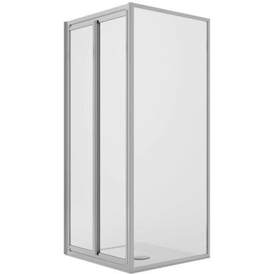 Idralite West Cabina de Ducha 70x90cm - Ángulo, Vidrio Seguro, Doble Puerta Idralite West Cabina de Ducha 70x90cm - Ángulo, Vidrio Seguro, Doble Puerta