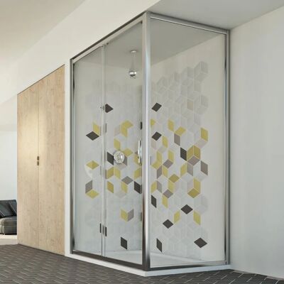 Idralite Young Duo 1 Duschabtrennung - 6mm Sicherheitsglas, 80x110 cm Idralite Young Duo 1 Duschabtrennung - 6mm Sicherheitsglas, 80x110 cm