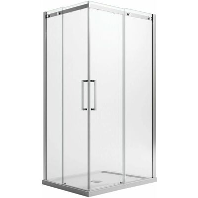 Mampara de ducha cuadrada Idralite - 70x70 cm - 8 mm Cristal templado Mampara de ducha cuadrada Idralite - 70x70 cm - 8 mm Cristal templado