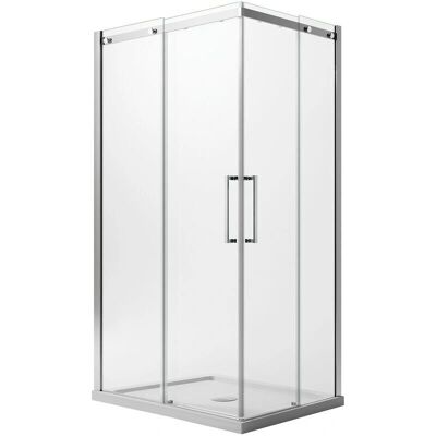 Cabina doccia rettangolare Idralite - 75x80cm - Sinistra - Trasparente Cabina doccia rettangolare Idralite - 75x80cm - Sinistra - Trasparente