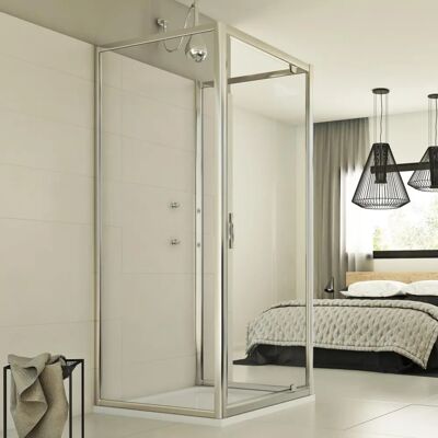 Idralite Cristal Trio 1 - Mampara de ducha - 70x90x70 cm Idralite Cristal Trio 1 - Mampara de ducha - 70x90x70 cm