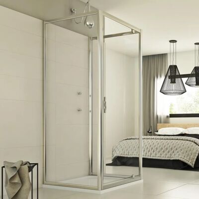 Idralite Cristal Trio 1 Panel Mampara de ducha - Mampara de ducha Idralite Cristal Trio 1 Panel Mampara de ducha - Mampara de ducha