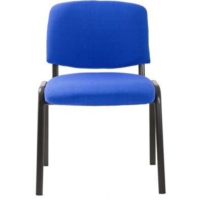 Set di 6 Sedie Ufficio NOTEK - Blu, Seduta 47cm, Struttura Nera Fissa Set di 6 Sedie Ufficio NOTEK - Blu, Seduta 47cm, Struttura Nera Fissa