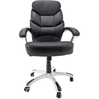 Idralite - Silla de Oficina - Ergonómica Cuero Sintético Negra Idralite - Silla de Oficina - Ergonómica Cuero Sintético Negra