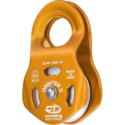 Climbing Technology ORBITER S Umlenkrolle - Leicht, orange, 13mm kompatibel Climbing Technology ORBITER S Umlenkrolle - Leicht, orange, 13mm kompatibel