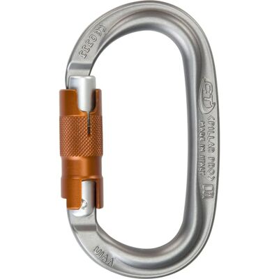 Moschettone Climbing Technology Pillar Pro WG - Ovale, Leggero, Twist-Lock Moschettone Climbing Technology Pillar Pro WG - Ovale, Leggero, Twist-Lock