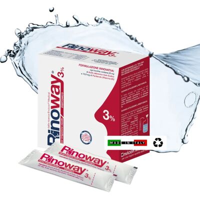 Envicon Medical Rinoway 3% Soluzione Salina Nasale Ipertonica - 30 Bustine Envicon Medical Rinoway 3% Soluzione Salina Nasale Ipertonica - 30 Bustine