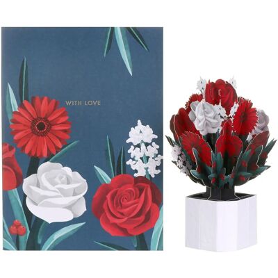 Κάρτα Μπουκέτο Mini Flora Laurel της Origamo Κάρτα Μπουκέτο Mini Flora Laurel της Origamo