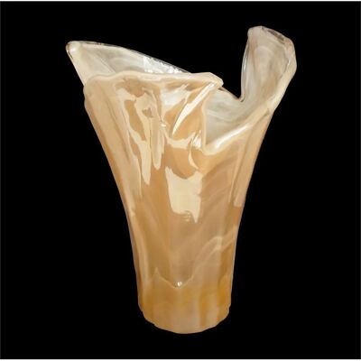 Vaso in vetro Murano miele Vortice - Tammaro Home Vaso in vetro Murano miele Vortice - Tammaro Home