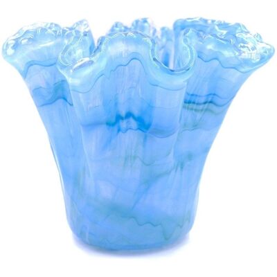 Tammaro Home Murano Glasvase Himmelblau - Vase aus Murano Glas mit Handdekor Tammaro Home Murano Glasvase Himmelblau - Vase aus Murano Glas mit Handdekor