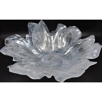 Tammaro Home Weißer Murano-Glasvase - 32cm Hoch Tammaro Home Weißer Murano-Glasvase - 32cm Hoch