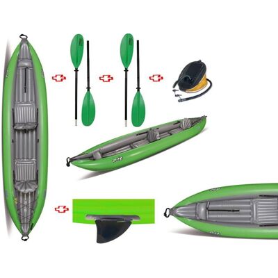 GUMOTEX Canoa Gonfiabile Verde Twist2/1 - Kayak GUMOTEX Canoa Gonfiabile Verde Twist2/1 - Kayak