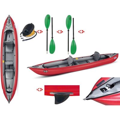 Gumotex Thaya - Rossa - 2 adulti - Canoa gonfiabile Gumotex Thaya - Rossa - 2 adulti - Canoa gonfiabile
