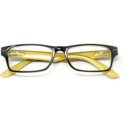 Gafas de lectura Kansas negras/amarillas - Aumento 3,0 Gafas de lectura Kansas negras/amarillas - Aumento 3,0
