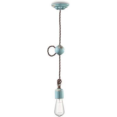 FERROLUCE Vintage Keramik Pendelleuchte - Industrielle Vintage Beleuchtung FERROLUCE Vintage Keramik Pendelleuchte - Industrielle Vintage Beleuchtung