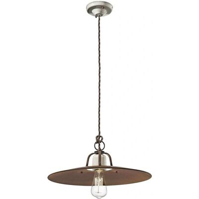 FERROLUCE Pendelleuchte - Vintage Craquelé Keramik 40cm - Rustik Stil FERROLUCE Pendelleuchte - Vintage Craquelé Keramik 40cm - Rustik Stil