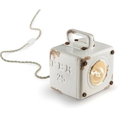 Ferroluce Handbemalte Keramik Eisen Vintage Tischlampe - Tischleuchte Ferroluce Handbemalte Keramik Eisen Vintage Tischlampe - Tischleuchte