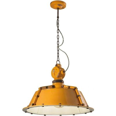 FERROLUCE - Lampadario in ceramica vintage giallo - Collezione Retrò FERROLUCE - Lampadario in ceramica vintage giallo - Collezione Retrò