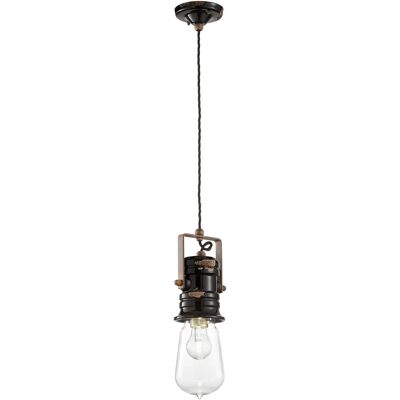 Ferroluce Vintage Keramik Metall Pendelleuchte - Industrieller Stil Ferroluce Vintage Keramik Metall Pendelleuchte - Industrieller Stil