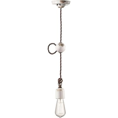 Sospensione in ceramica vintage Ferroluce - Lampada a sospensione Sospensione in ceramica vintage Ferroluce - Lampada a sospensione