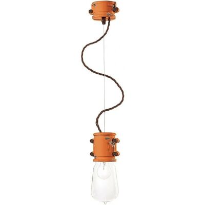 FERROLUCE Vintage Orange Pendelleuchte - Hängeleuchte FERROLUCE Vintage Orange Pendelleuchte - Hängeleuchte
