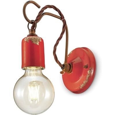 FERROLUCE Vintage Keramik Wandleuchte - Industrieller Stil Innenraum FERROLUCE Vintage Keramik Wandleuchte - Industrieller Stil Innenraum