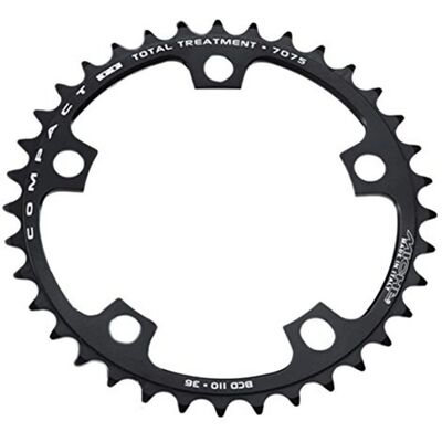 Plato Compact Miche - 9/10V 110 BCD Negro - 42Dientes - Pieza de bici carretera Plato Compact Miche - 9/10V 110 BCD Negro - 42Dientes - Pieza de bici carretera