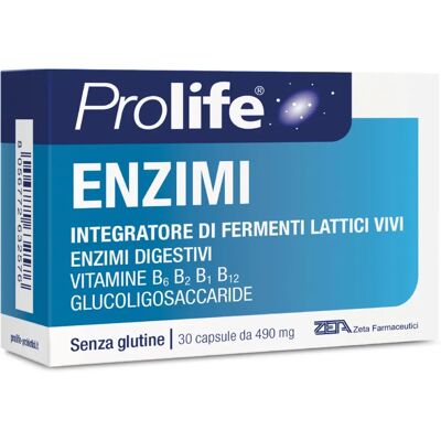 Zeta Farmaceutici Spa Prolife Enzimi - Integratore Digestivo con Fermenti Lattici - 30 Capsule Zeta Farmaceutici Spa Prolife Enzimi - Integratore Digestivo con Fermenti Lattici - 30 Capsule
