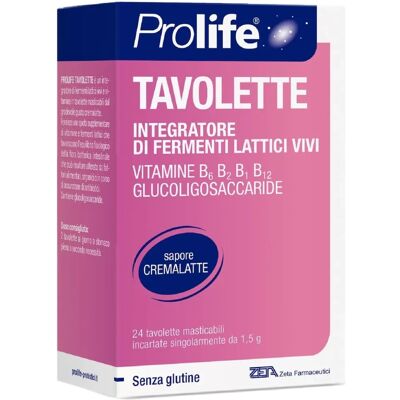 Complément Alimentaire Prolife avec Probiotiques - 24 Comprimés Mâchables - Publicité Complément Alimentaire Prolife avec Probiotiques - 24 Comprimés Mâchables - Publicité