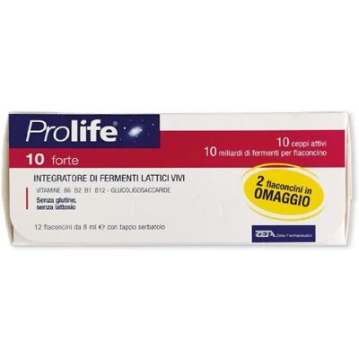 Zeta Farmaceutici Prolife 10 Forte - Integratore Probiotico - 12 x 8ml Zeta Farmaceutici Prolife 10 Forte - Integratore Probiotico - 12 x 8ml