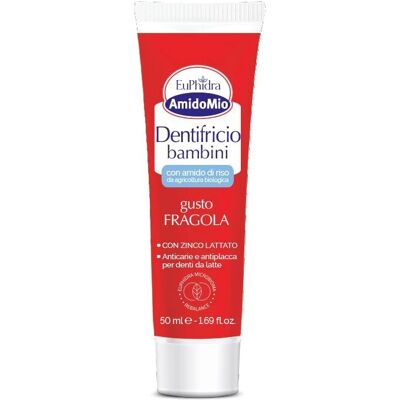 Dentifricio Bambini Euphidra Amidomio Fragola - Previene Carie e Placca - 50ml Dentifricio Bambini Euphidra Amidomio Fragola - Previene Carie e Placca - 50ml