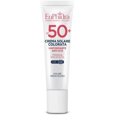 Crema Solare Euphidra Medio-Scura SPF50+ - Correttore di Tono Crema Solare Euphidra Medio-Scura SPF50+ - Correttore di Tono