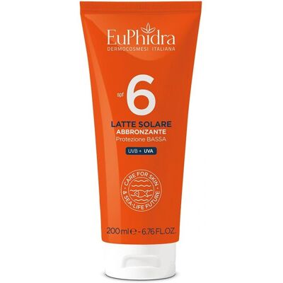 Latte Solare SPF 6 Euphidra - Assorbimento rapido, Pelle scura Latte Solare SPF 6 Euphidra - Assorbimento rapido, Pelle scura